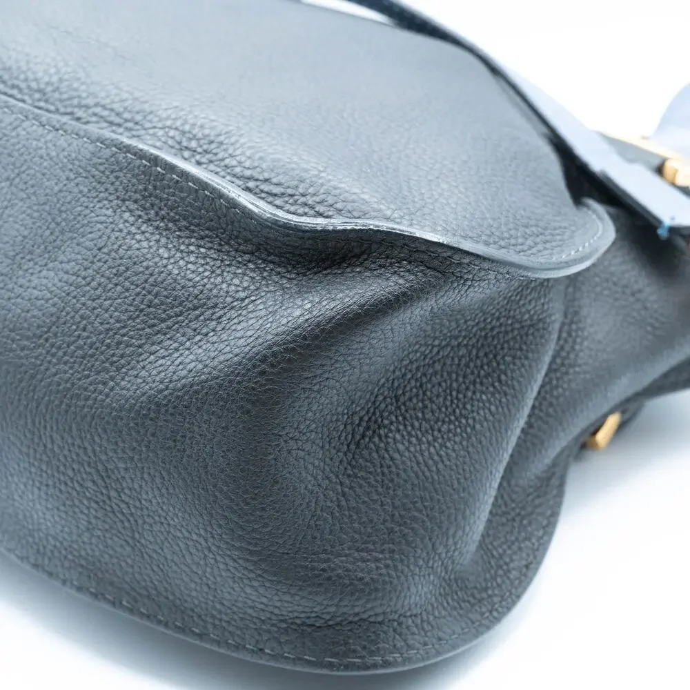 Chloe Calfskin Marcie Small Bi-Color Satchel Black